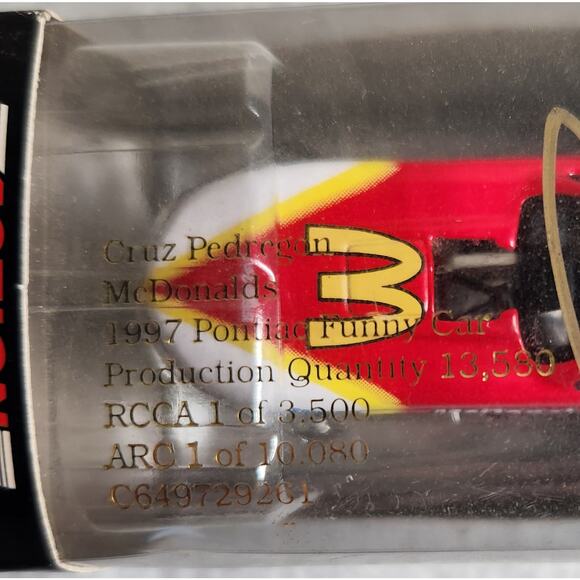 Action Cruz Pedregon Signed McDonald's 1997 Funny Car Limited Ed. 1:64 Sealed - Picture 3 of 7